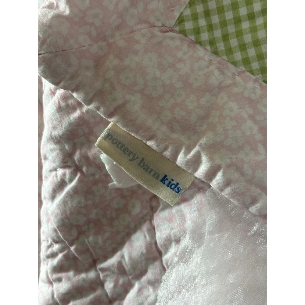 Pottery Barn Kids Hayley Floral Owl Birds FULL Size Quilt Blanket Pink VGUC